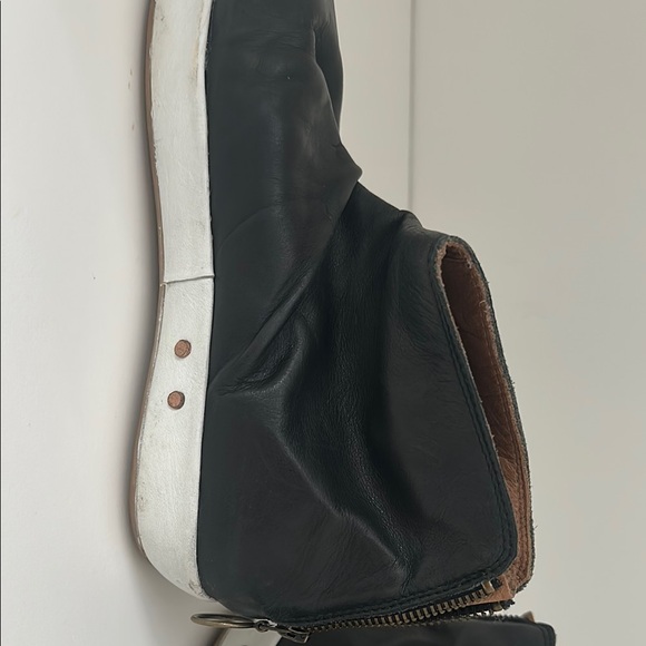 Beek Leather Black High-Top Sneakers with White Soles - Picture 2 of 8